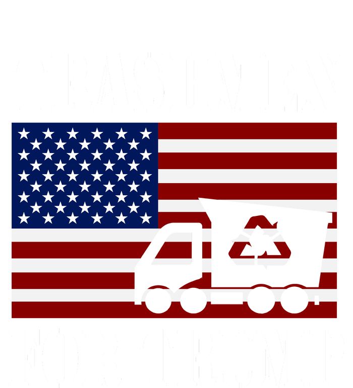 Trashmen For Trump 2024 Funny Election Garbageman Supporters Large Microfiber Waffle Golf Towel