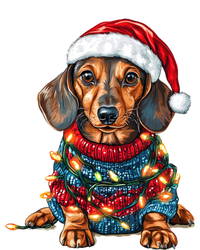 Cute Dachshund Santa Hat Merry Christmas Doxie Dog Mom Dad Gift T-Shirt