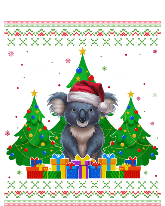 Ugly Christmas Tree Santa Hat Koala Xmas Meaningful Gift Canvas