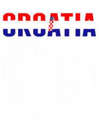 Croatia Ice Hockey Fans Jersey Croatian Flag Hockey Sticks Gift T-Shirt