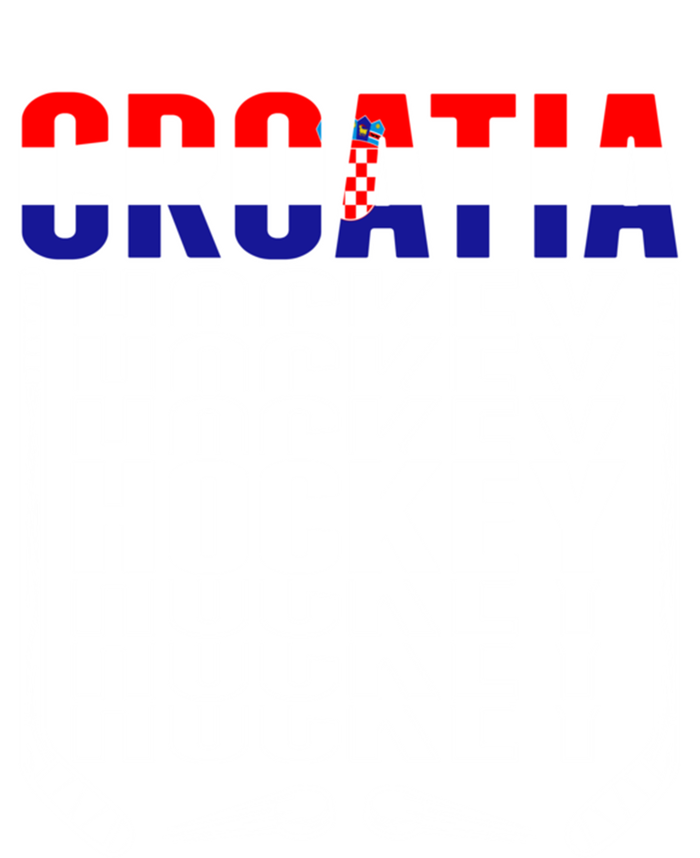 Croatia Ice Hockey Fans Jersey Croatian Flag Hockey Sticks Gift T-Shirt