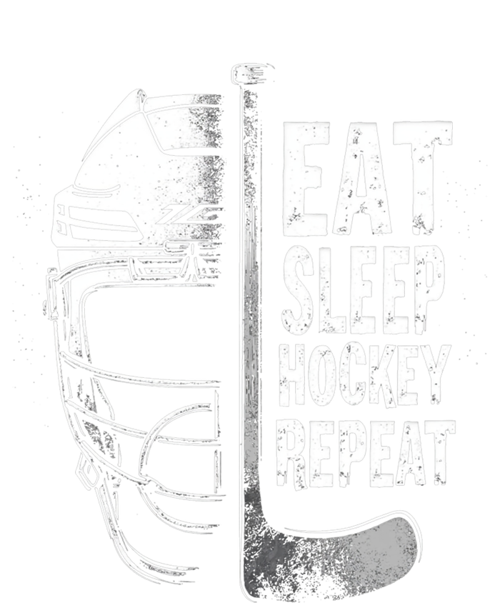 Eat Sleep Hockey Repeat Hockey Enthusiast Gift Sustainable Beanie