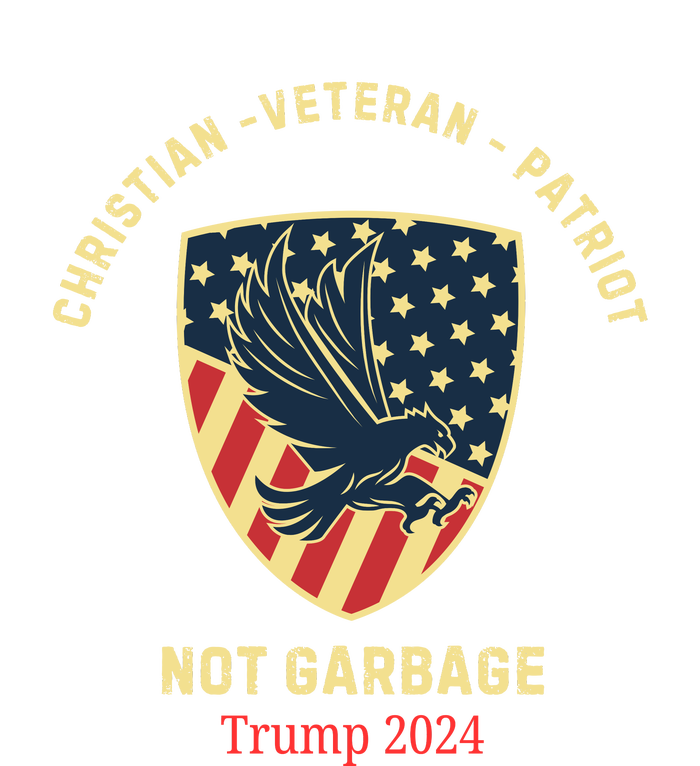 Garbage Donald Trump Maga Republican Veteran Christian Patriot T-Shirt