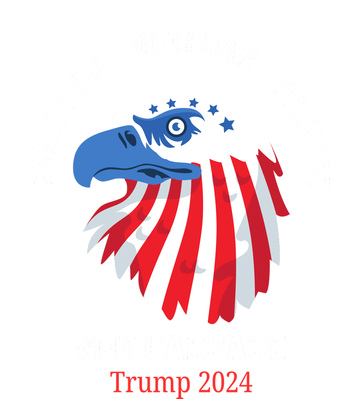 Garbage Donald Trump Maga Republican Veteran Christian Patriot Ladies Essential Flowy Tank