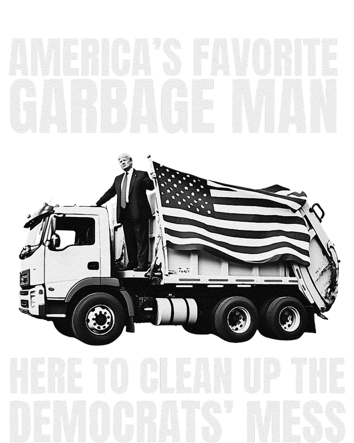 Trump AmericaS Favorite Garbage Man Trash Truck Photo Maga Gift Long Sleeve Shirt