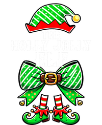 Holly Xmas Family Matching Jolly Elf Coquette Bow Christmas Gift Women's Flannel Pajama Set