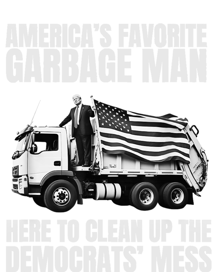 Trump AmericaS Favorite Garbage Man Trash Truck Photo Maga Striped Beanie with Solid Band