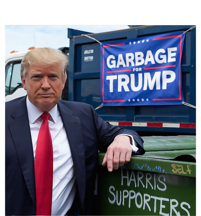 Garbage For Trump Funny Political Humor Photo Zip Tote Bag