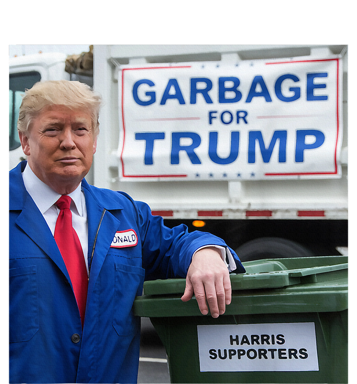 Garbage For Trump Funny Political Humor Photo PosiCharge Competitor Tank