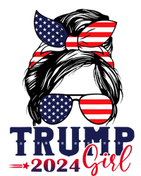 Trump Girl 2024 Messy Bun American Flag Trump 2024 Election Magnet