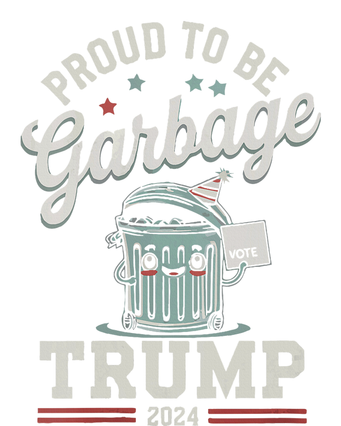 Not A Garbage Proud To Be Garbage Vote Trump Supporters Womens Cotton Relaxed Long Sleeve T-Shirt