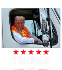 Donald Trump Rides In Garbage Truck Metallic Star Ornament