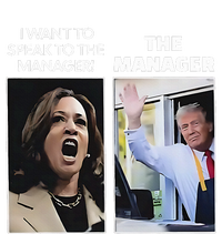 Kamala I Want To Speak To The Manager Trump Mcdonalds Sustainable Knit Beanie