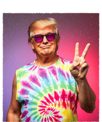 Trump Tiedye Hippie Sunglasses – Funny Peace Symbol Donald T-Shirt