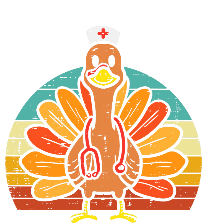 Turkey Nurse Stethoscope Thanksgiving Fall Scrub Top Women's Perfect Tri Rocker Tank