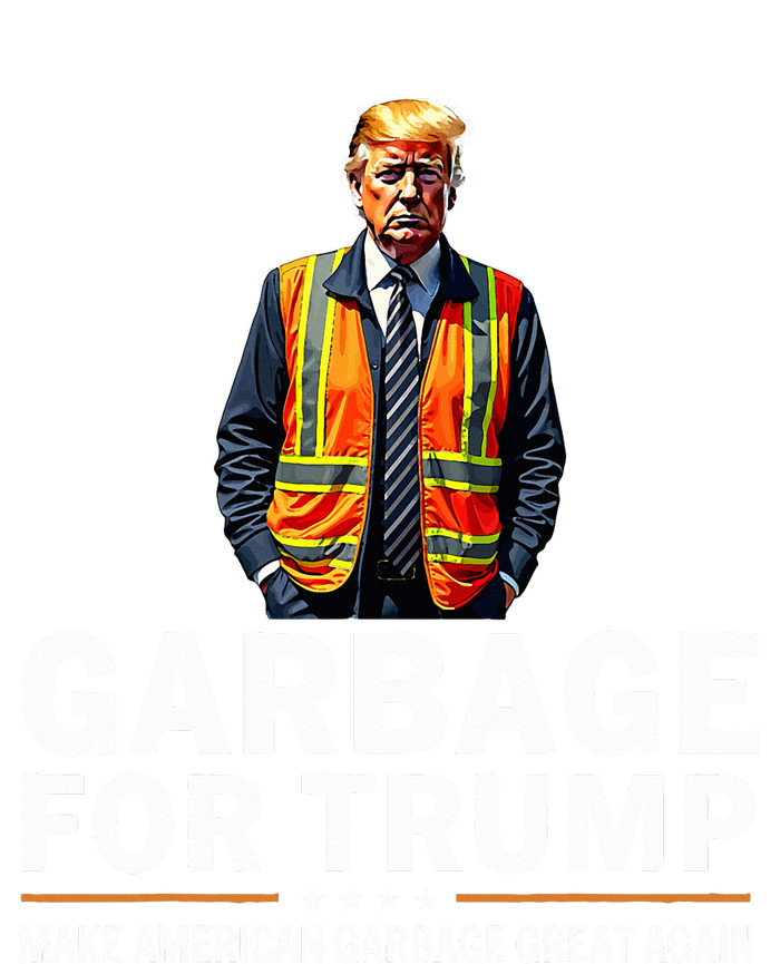 Donald Trump Garbage Orange Reflective Safety Vest Toddler Hoodie