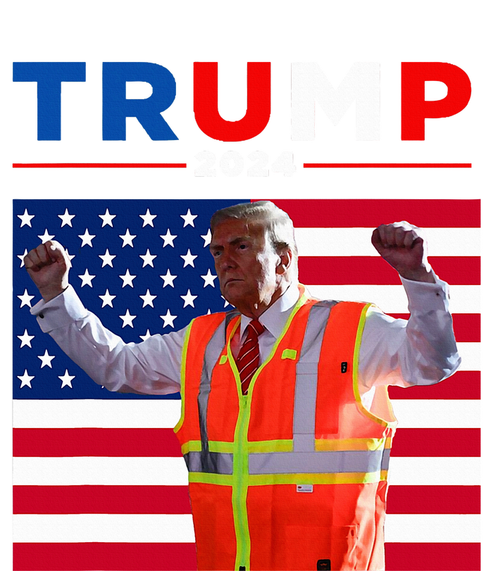 President Trump Garbage Truck Worker Vest Maga 2025 T-Shirt