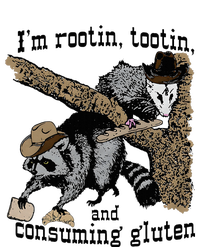 Raccoon And Opossum I’M Rootin Tootin And Consuming Gluten Sustainable Bucket Hat