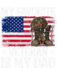 My Favorite Veteran Is My Dad Army Military Baby Long Sleeve Bodysuit