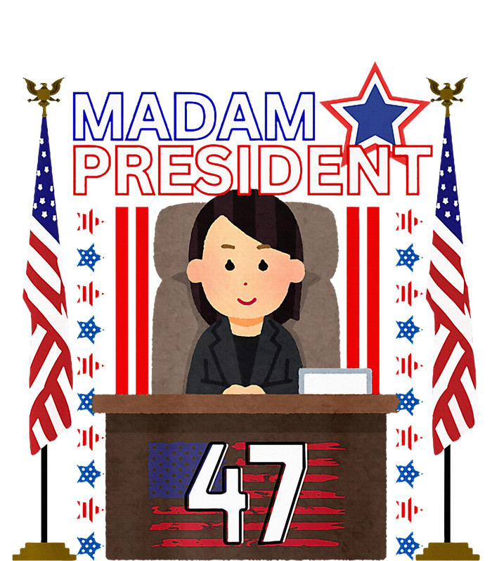 Madam President Kamala Harris 47th President Potus Premium PosiCharge RacerMesh Polo