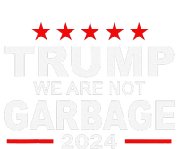 We Are Not Garbage Vote Trump 2024 Funny Quote Biden Hooded Wearable Blanket