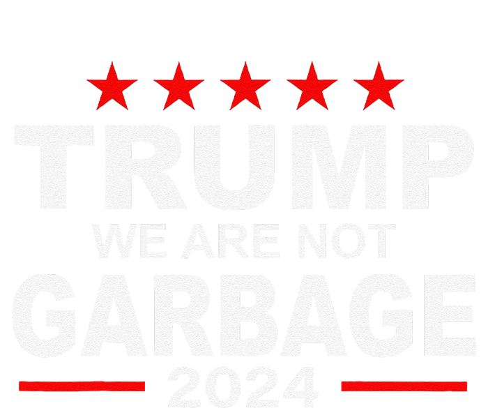 We Are Not Garbage Vote Trump 2024 Funny Quote Biden Hooded Wearable Blanket