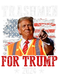 Trashmen For Trump 2024 Funny Election Garbageman Garbage High Crown Mesh Back Trucker Hat