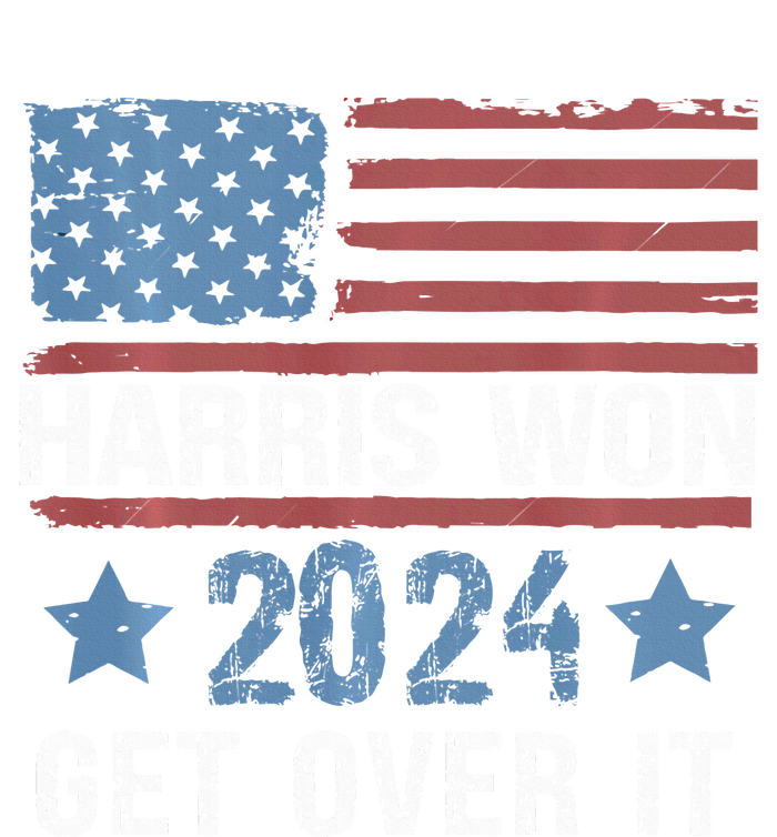 Harris Won The 2024 Elections Shirts Harris Won Get Over It Grommeted Golf Towel