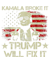 Kamala Harris Broke It Trump Will Fix It Usa Flag Trump Cool Baby Bodysuit