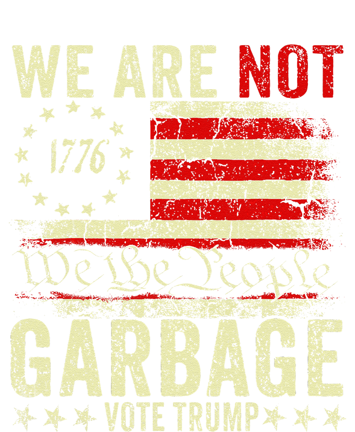 We Are Not Garbage Votetrump 2024 Trump Supporter Garbage Metallic Star Ornament