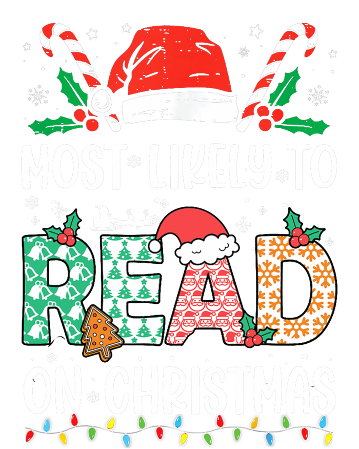 Funny Most Likely To Read Books On Christmas Funny Christmas Mesh Reversible Basketball Jersey Tank