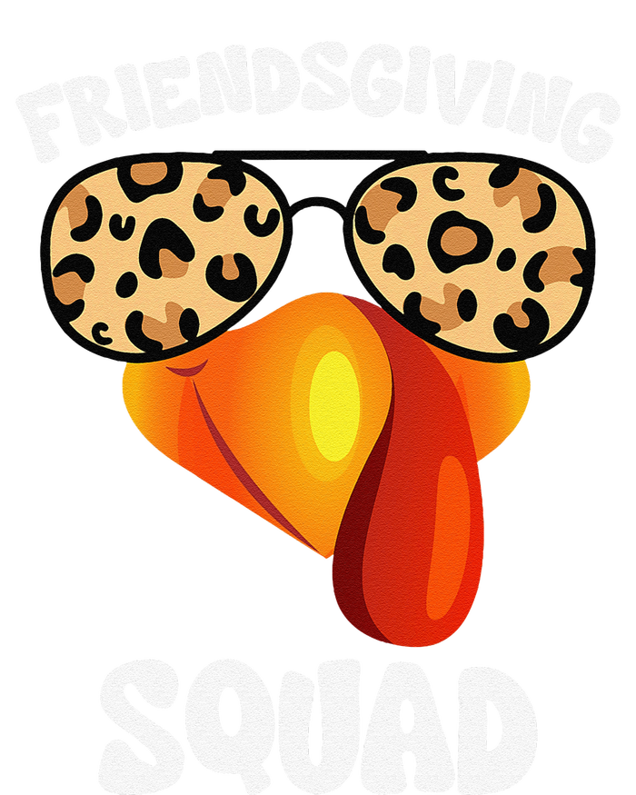 Friendsgiving Squad Happy Thanksgiving Turkey Face Thankful T-Shirt