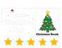 I Am Working For Christmas Break 5 Stars Xmas Tree Short Acrylic Beanie