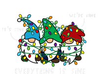 ItS Fine Everything Is Fine Xmas Lights Gnome Christmas T-Shirt