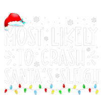 Most Likely To Crash SantaS Sleigh Funny Christmas Holiday Dry Zone Grid Polo