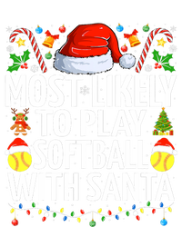 Most Likely To Play Softball With Santa Christmas Softball T-Shirt