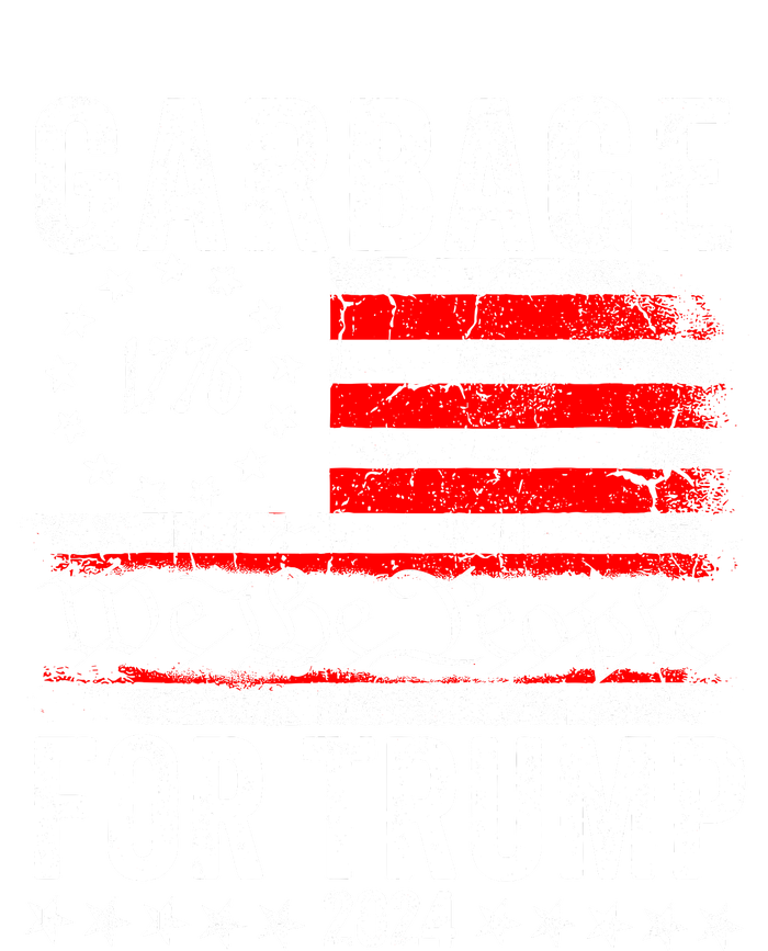 Garbage For Trump 7 Panel Mesh Trucker Snapback Hat