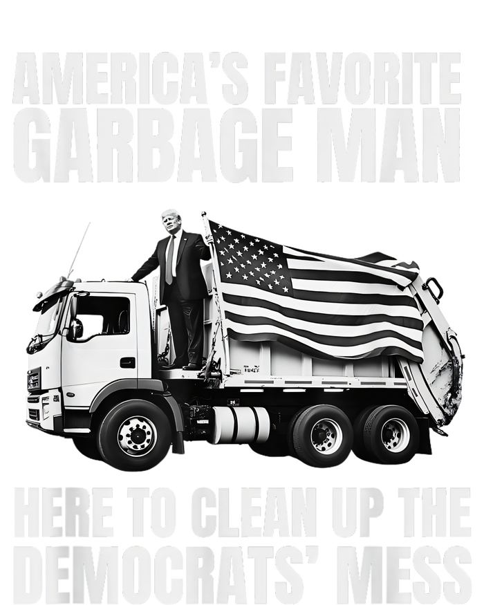 Trump AmericaS Favorite Garbage Man Trash Truck Photo Maga Short Acrylic Beanie