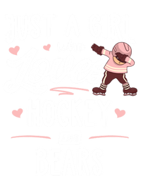 Just A Who Loves Hockey And Bears Gift Gift Pom Pom 12in Knit Beanie