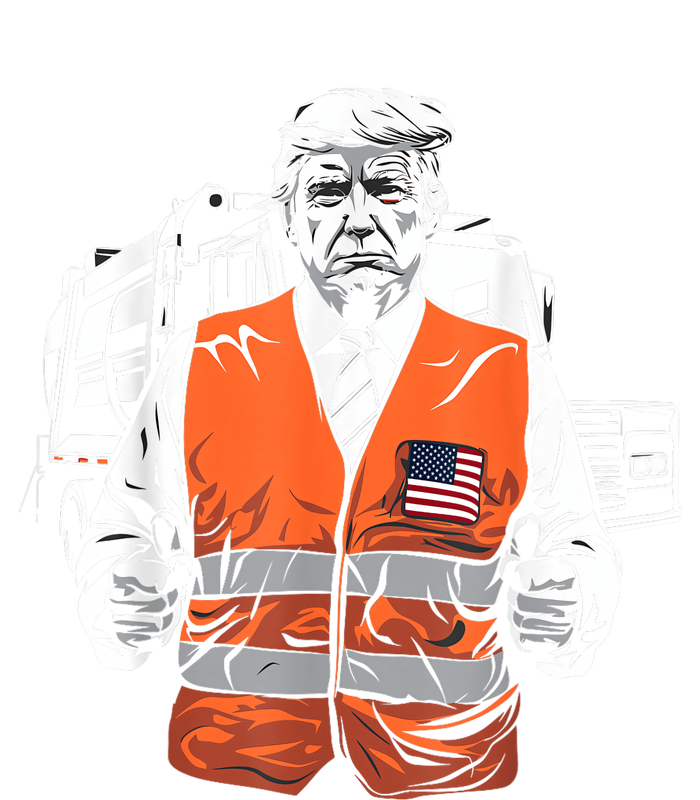 Trump Garbage Truck Vest Toddler Long Sleeve Shirt