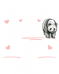 Just A Who Loves Pandas And Hockey Gift Gift Tie-Dye T-Shirt