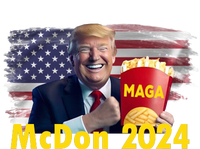 Mcdon 2024 Maga Donald Trump Fast Food French Fries Tall T-Shirt