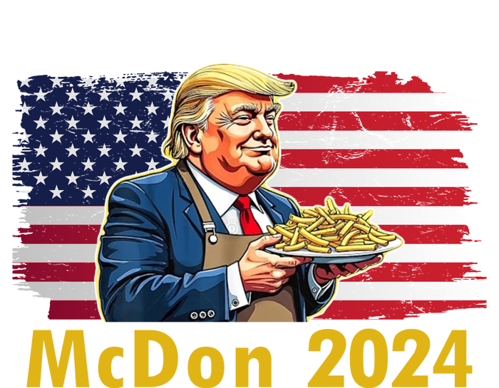 Mcdon 2024 Donald Trump Fast Food French Fries Performance Sprint T-Shirt