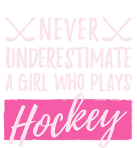 Never Underestimate A Who Plays Ice Hockey Hockey Gift T-Shirt