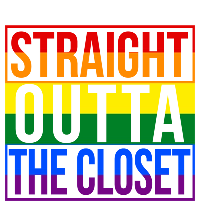 Rainbow Straight Outta The Closet Gift Lgbt Gifgift T-Shirt