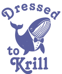 Dressed To Krill Whale Funny Women's Tri-Blend 3/4-Sleeve Raglan Shirt