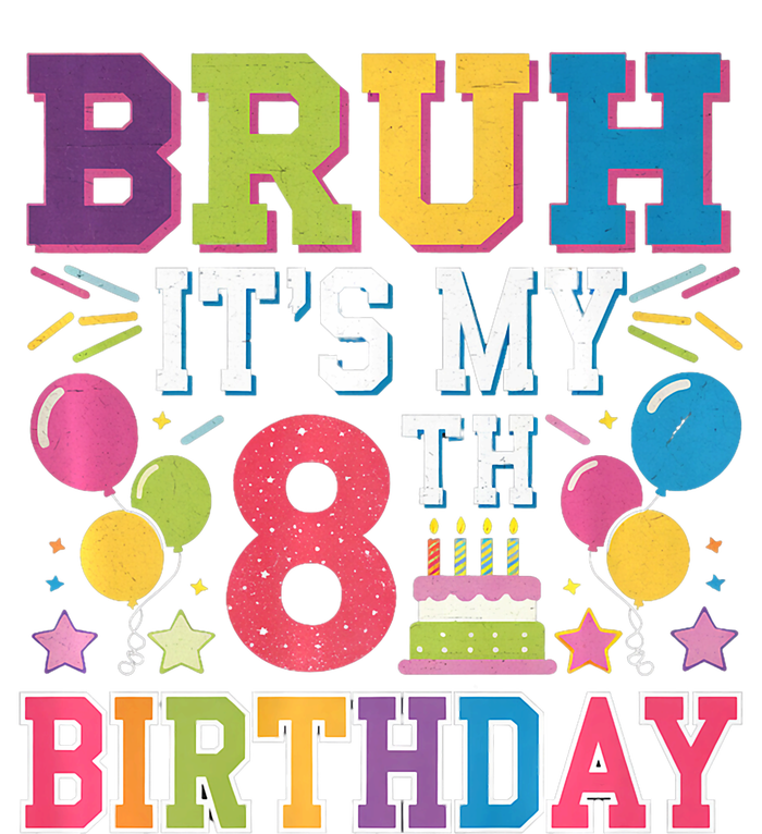 Bruh Its My 8th Birthday 8 Year Old Birthday Party Fun Mousepad