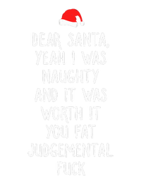 Dear Santa Funny Inappropriate Christmas Women's Racerback Cropped Tank