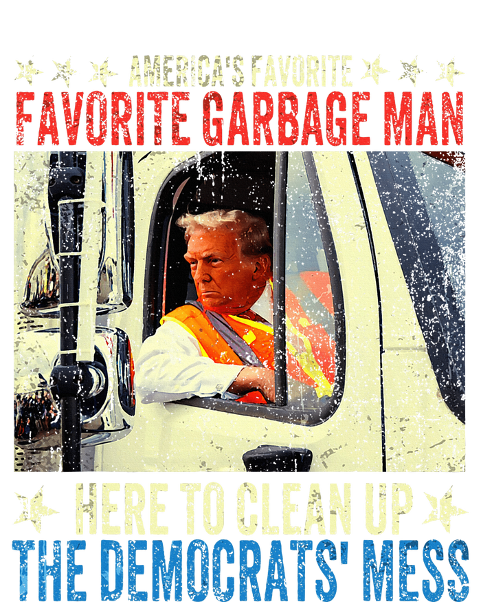 AmericaS Favorite Garbage Man Trump Rides In Garbage Truck Kids Hoodie