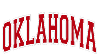 Oklahoma Ok Varsity Style Red Text T-Shirt